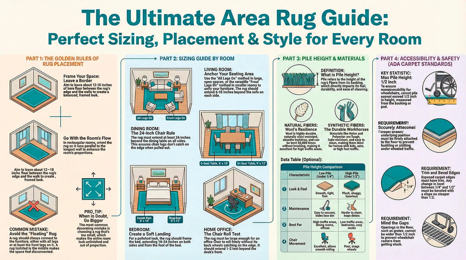 The Biggest Rug Size Mistakes Homeowners Make (And How to Avoid Them)