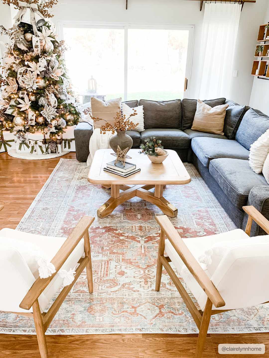 Rust Maayon Washable Rug-2