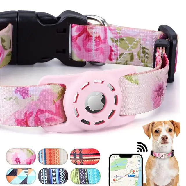 Digital Printed Collar for Apple Airtag - Pets Accessories