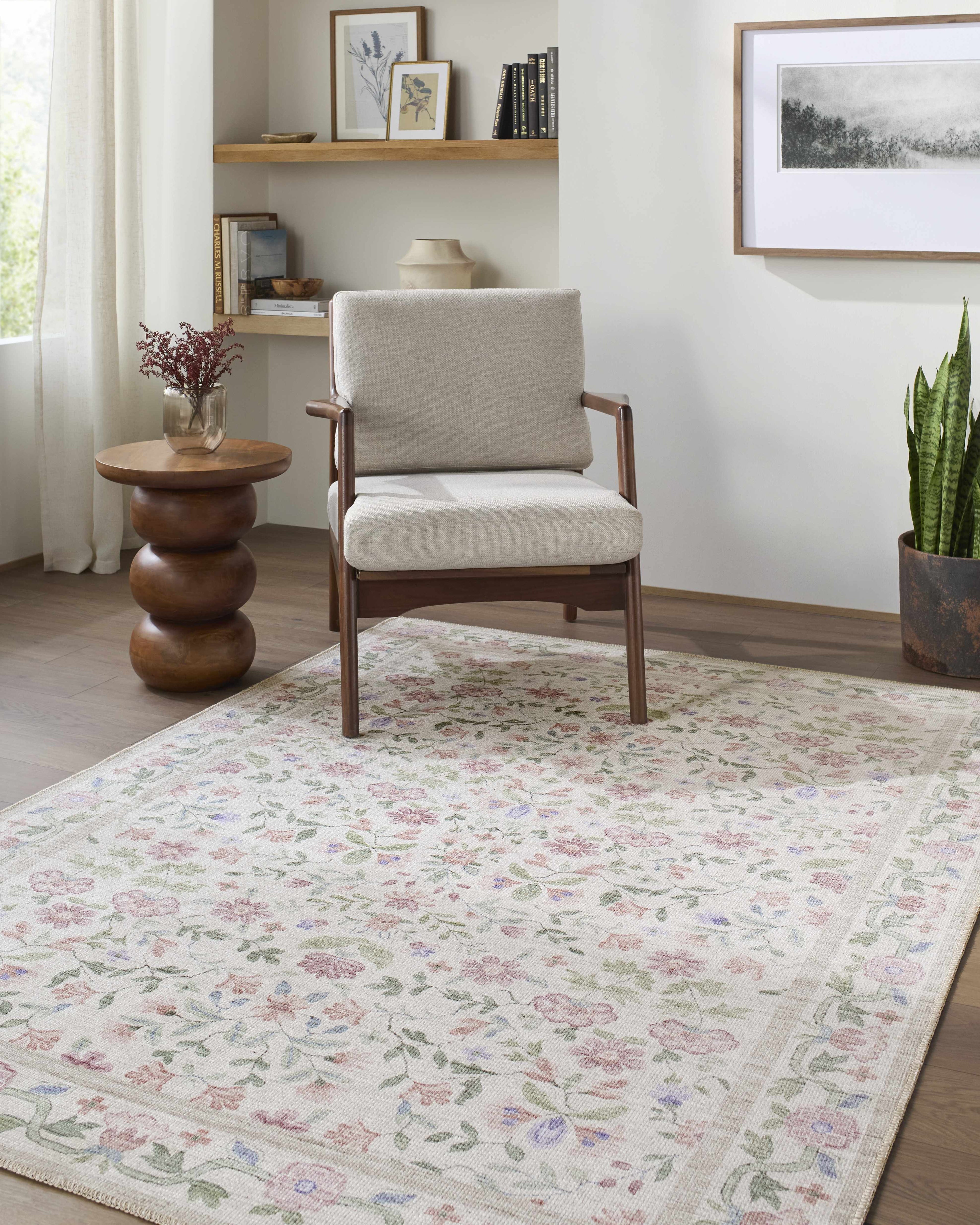 Brigid Washable Area Rug-1