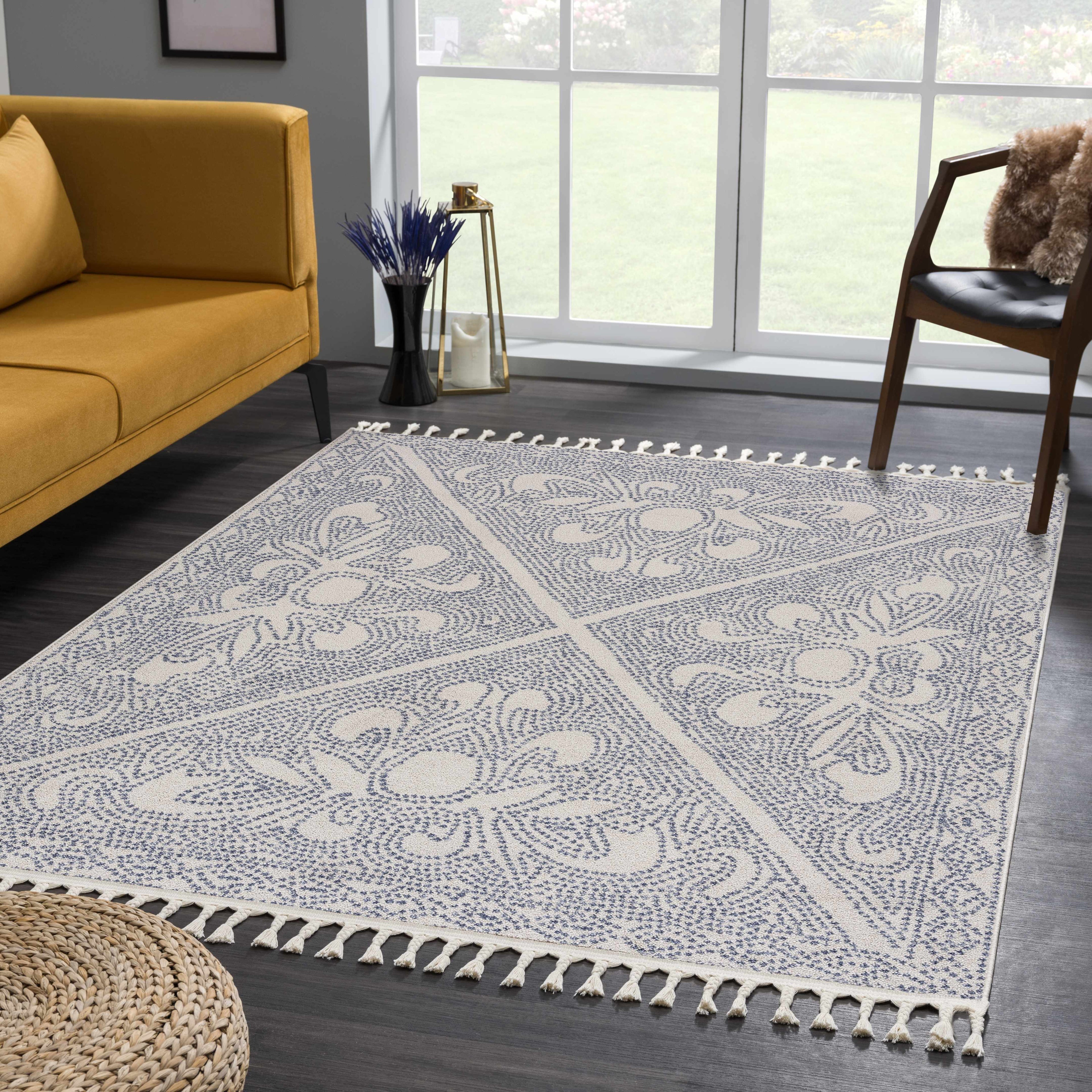 Birdwood Navy Area Rug - Clearance-3