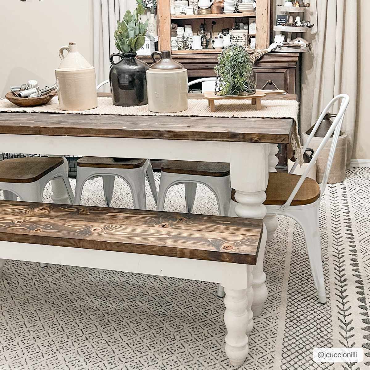 Neutral White Geometric Area Rug - Soft Modern Living Room Carpet