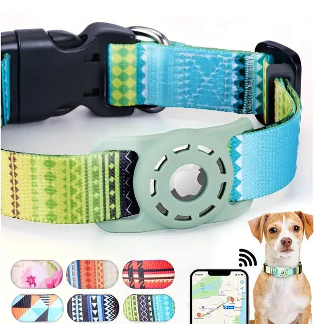 Digital Printed Collar for Apple Airtag - Pets Accessories