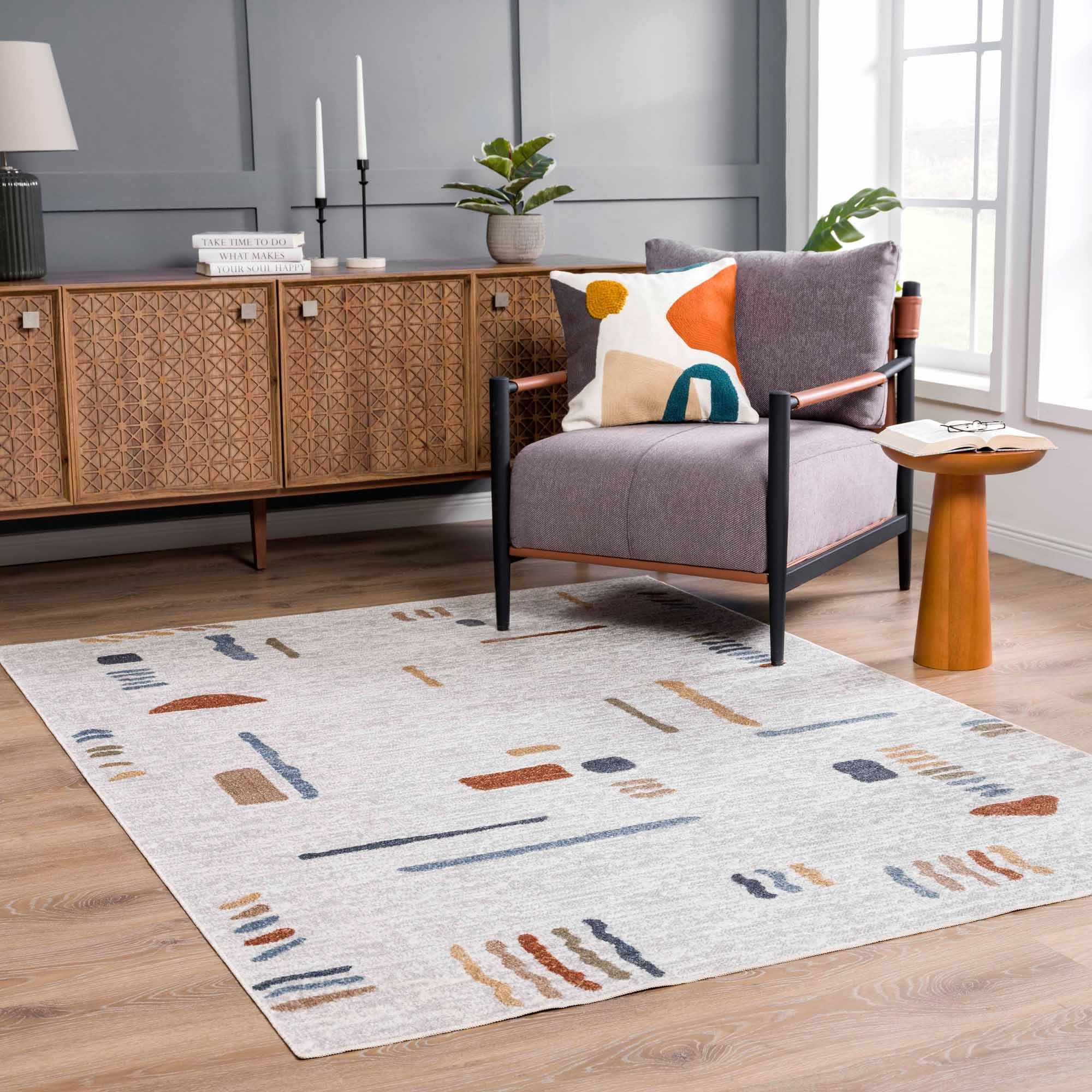 Arnon Modern Washable Rug-1