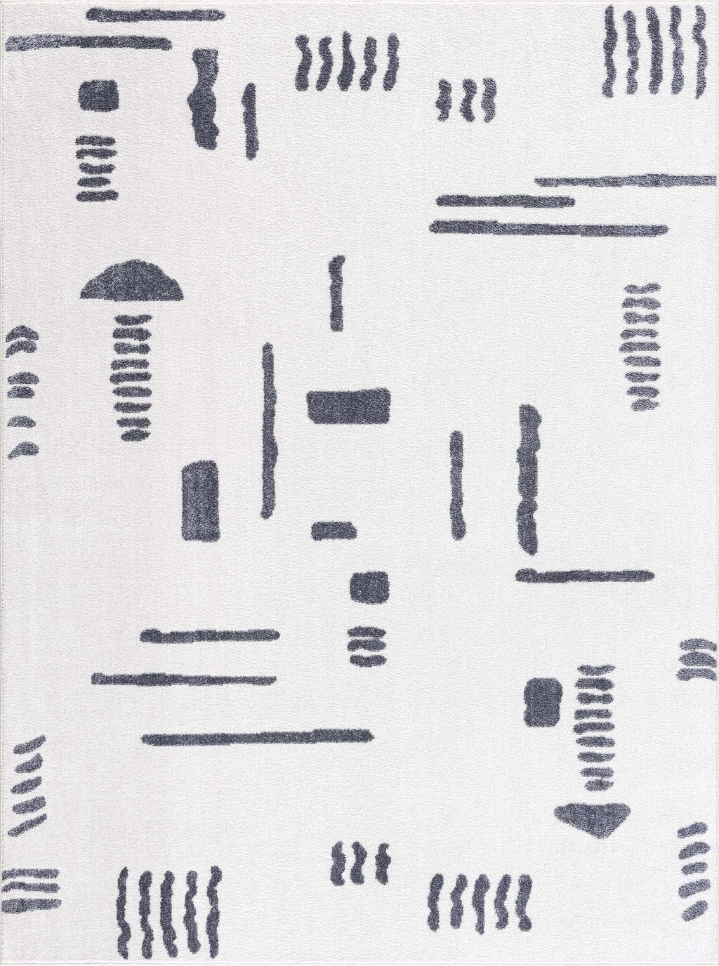 Eitan Gray Washable Area Rug - Clearance-2