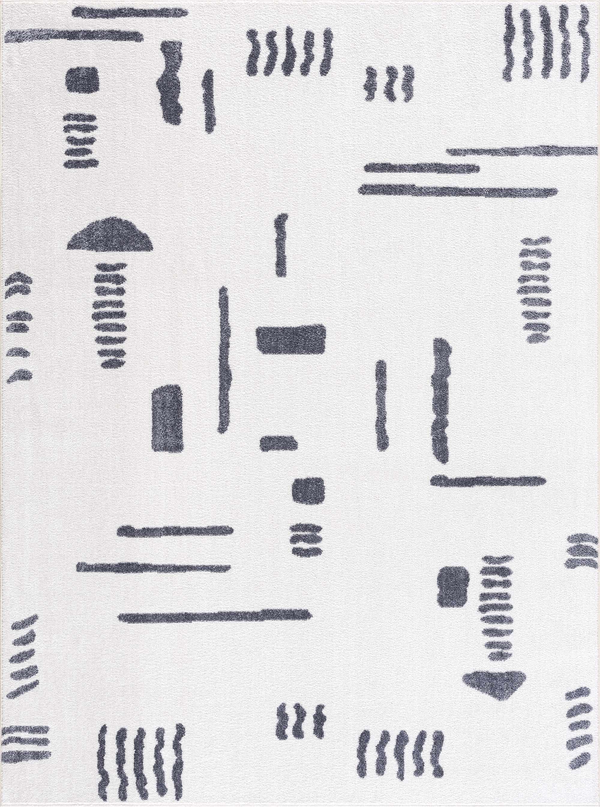 Eitan Gray Washable Area Rug - Clearance-2