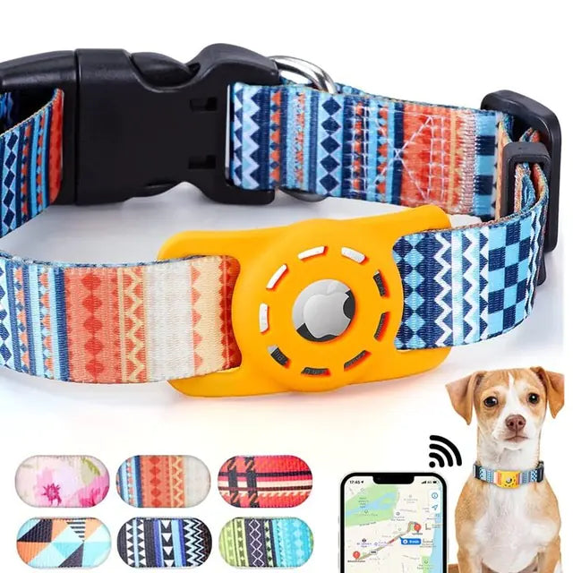 Digital Printed Collar for Apple Airtag - Pets Accessories