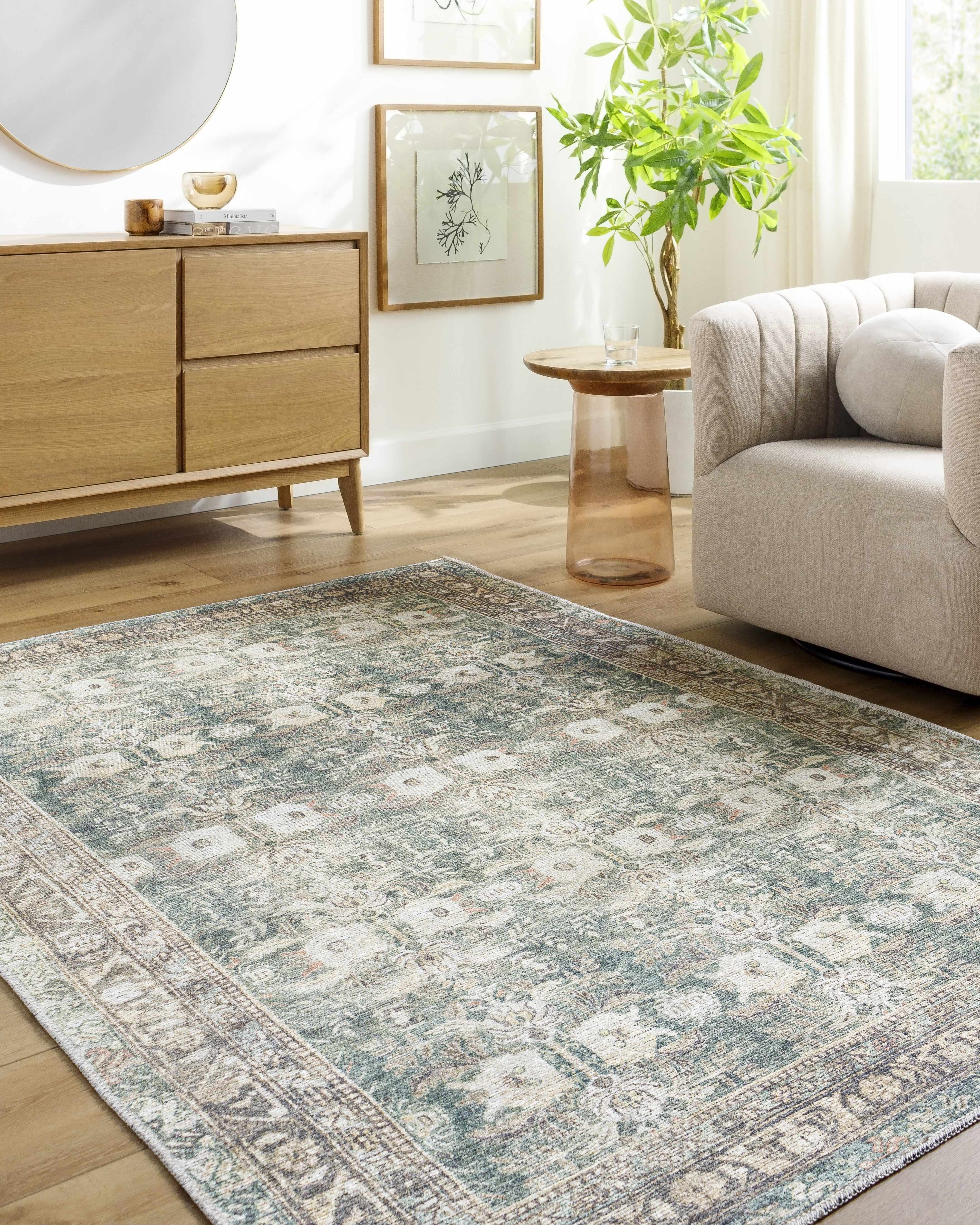 Walta Washable Area Rug-1