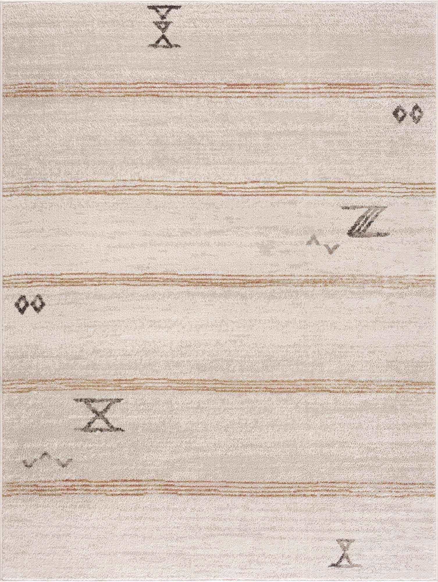 Deja Cream & Gold Area Rug-3