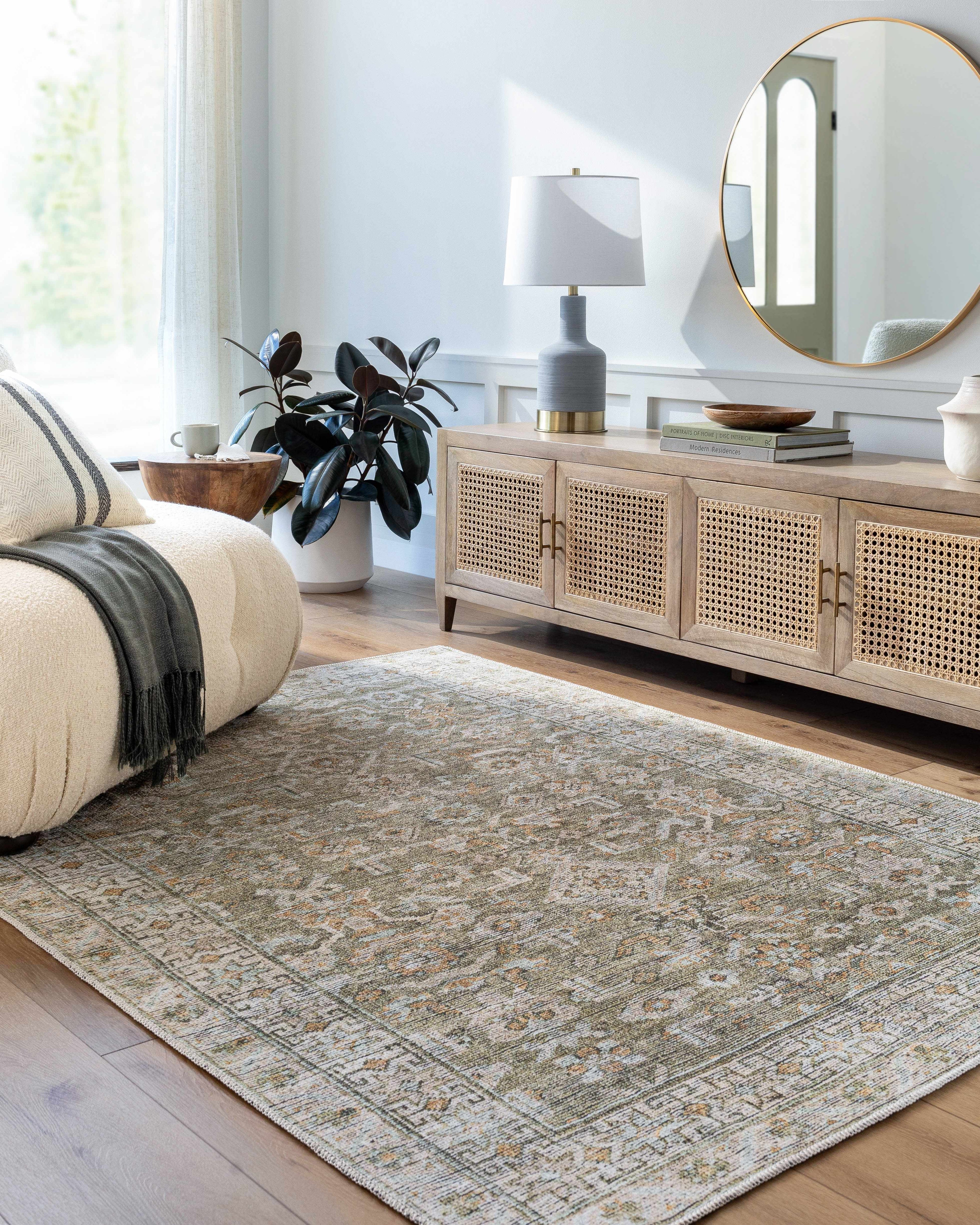 Tisha Washable Area Rug-1