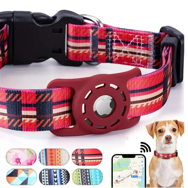 Digital Printed Collar for Apple Airtag - Pets Accessories