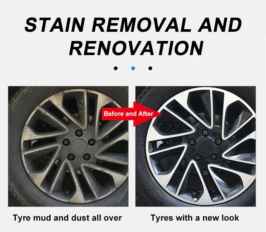 Car Alloy Wheel Cleaning Brush Tool Tire Washing Clean Soft Bristle Cleaner US