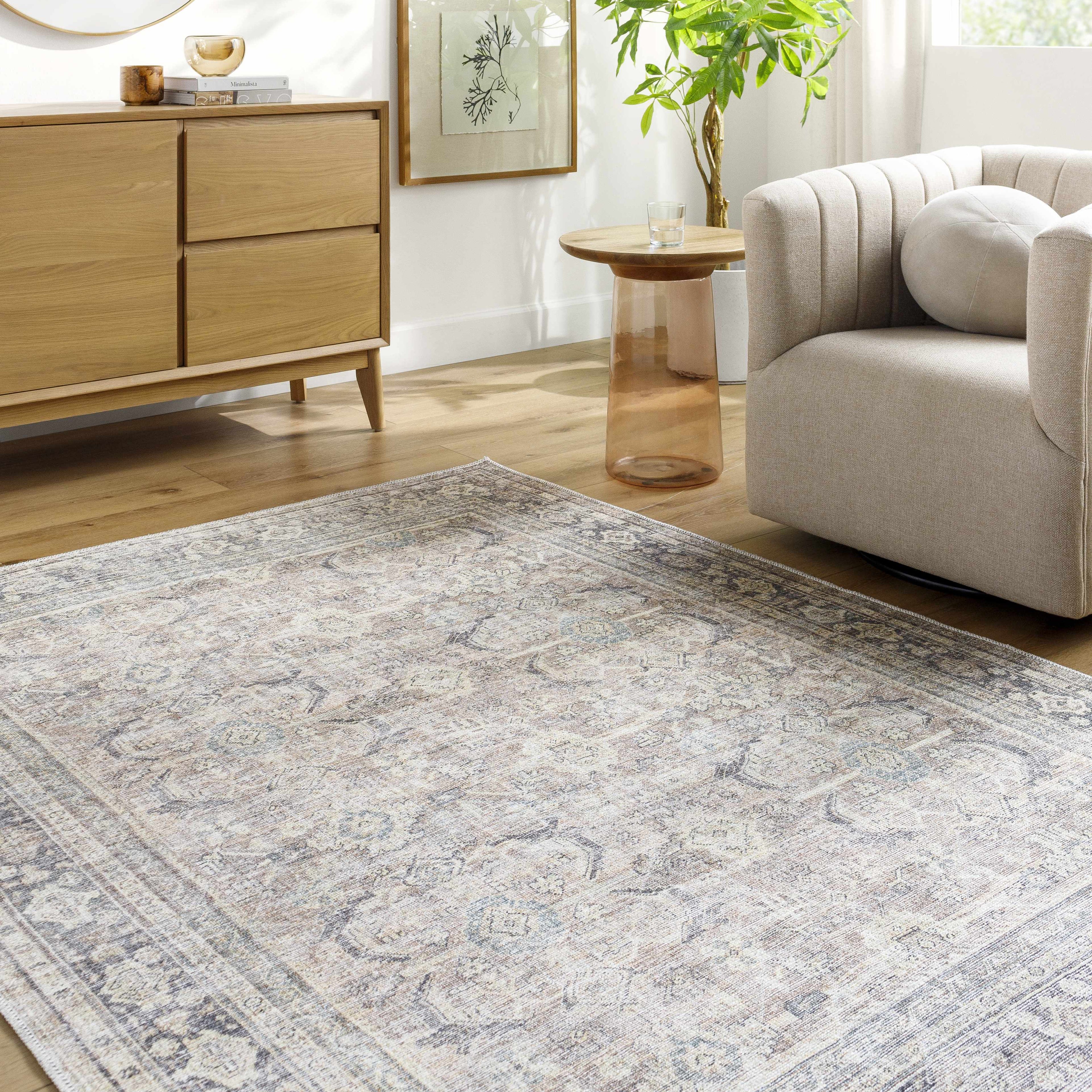 Zahar Washable Area Rug-1