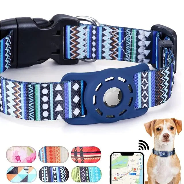 Digital Printed Collar for Apple Airtag - Pets Accessories