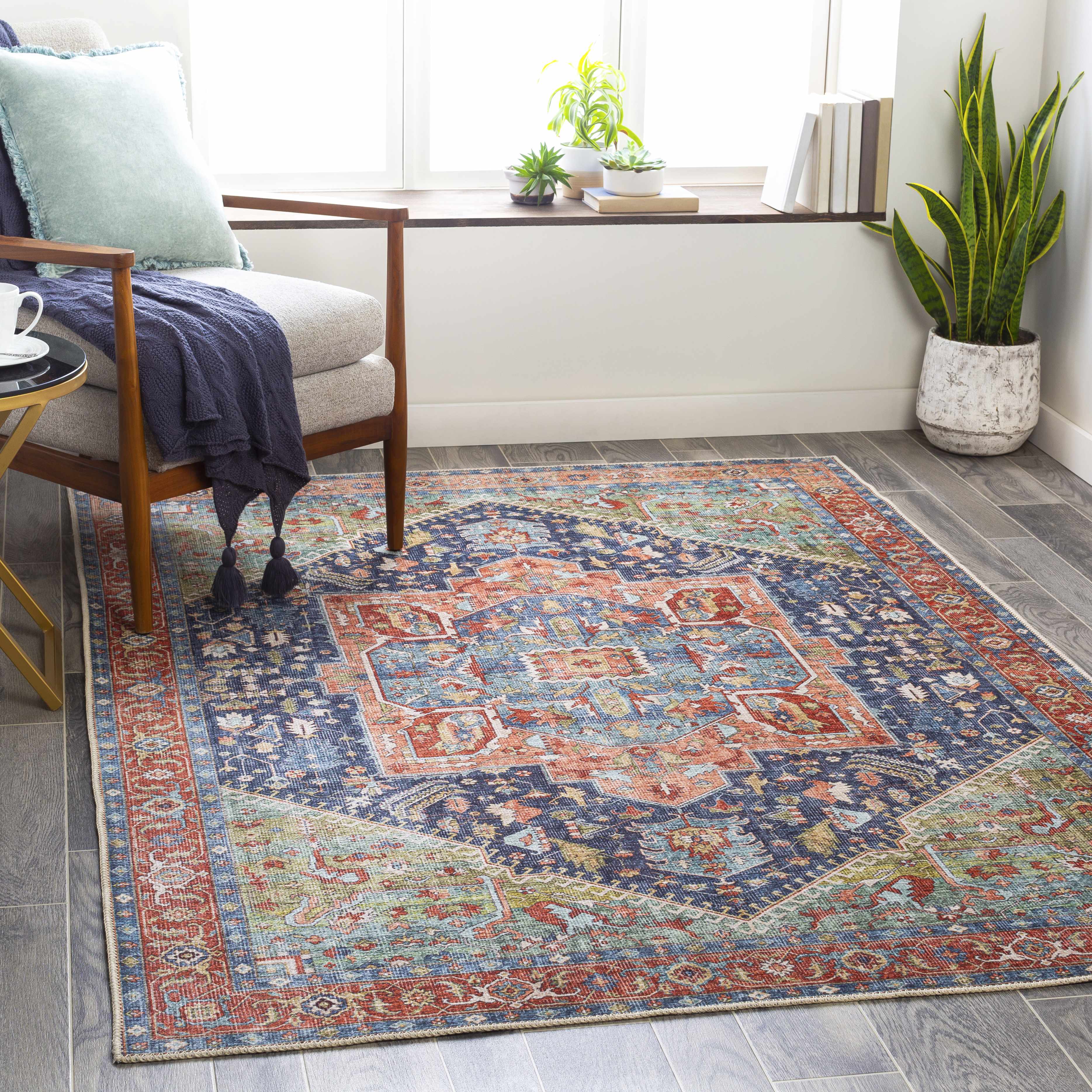 Exira Washable Area Rug-1