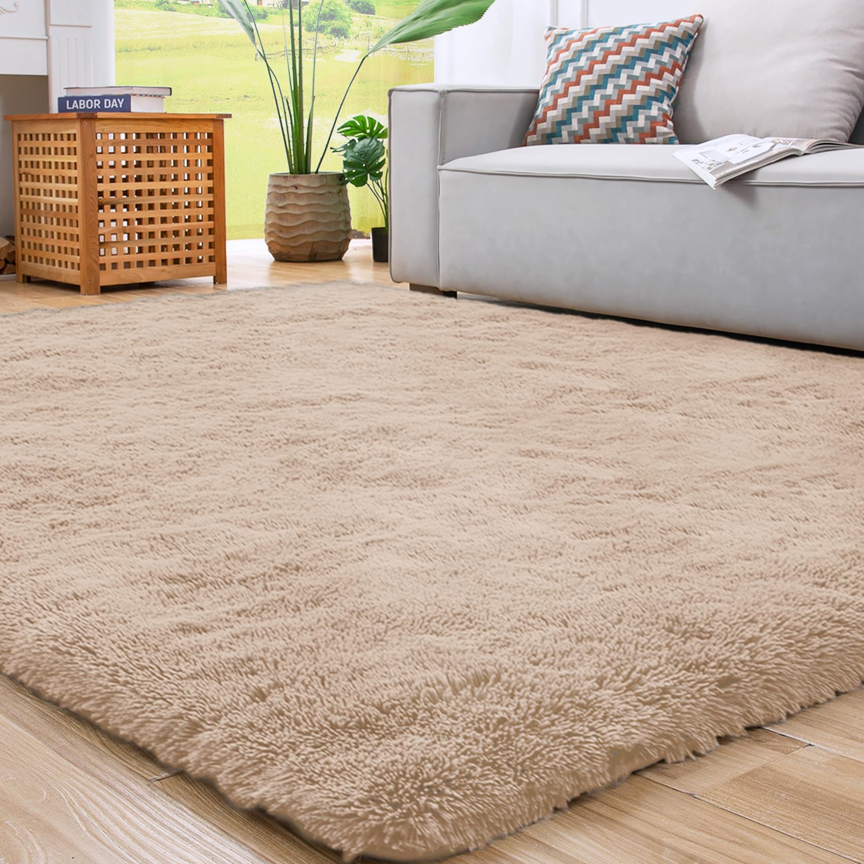 ROCYJULIN 8x10 Plush Shag Area Rug