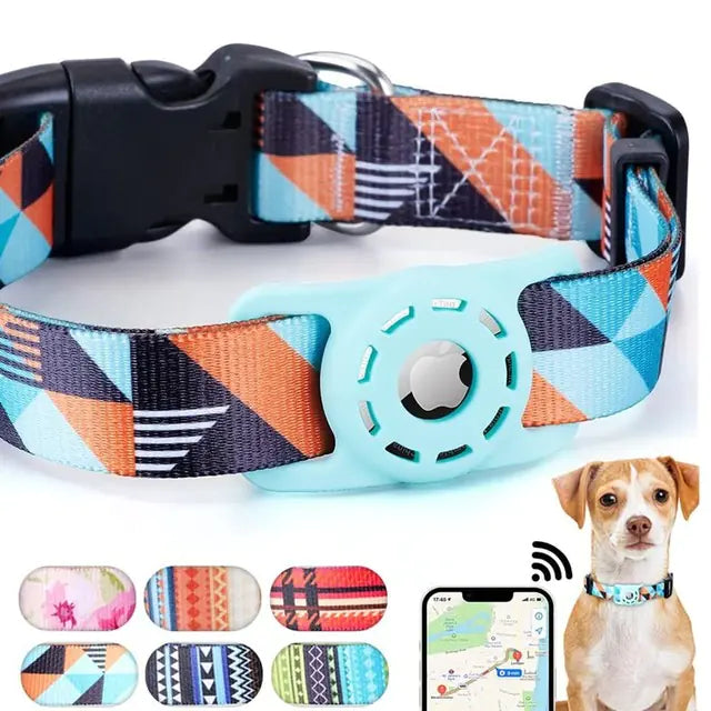 Digital Printed Collar for Apple Airtag - Pets Accessories