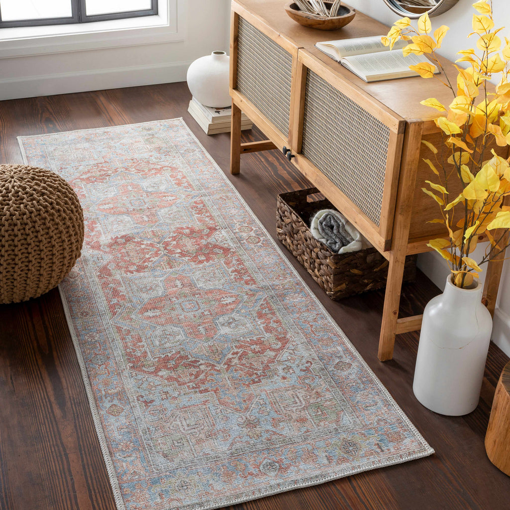 Rust Maayon Washable Rug-4