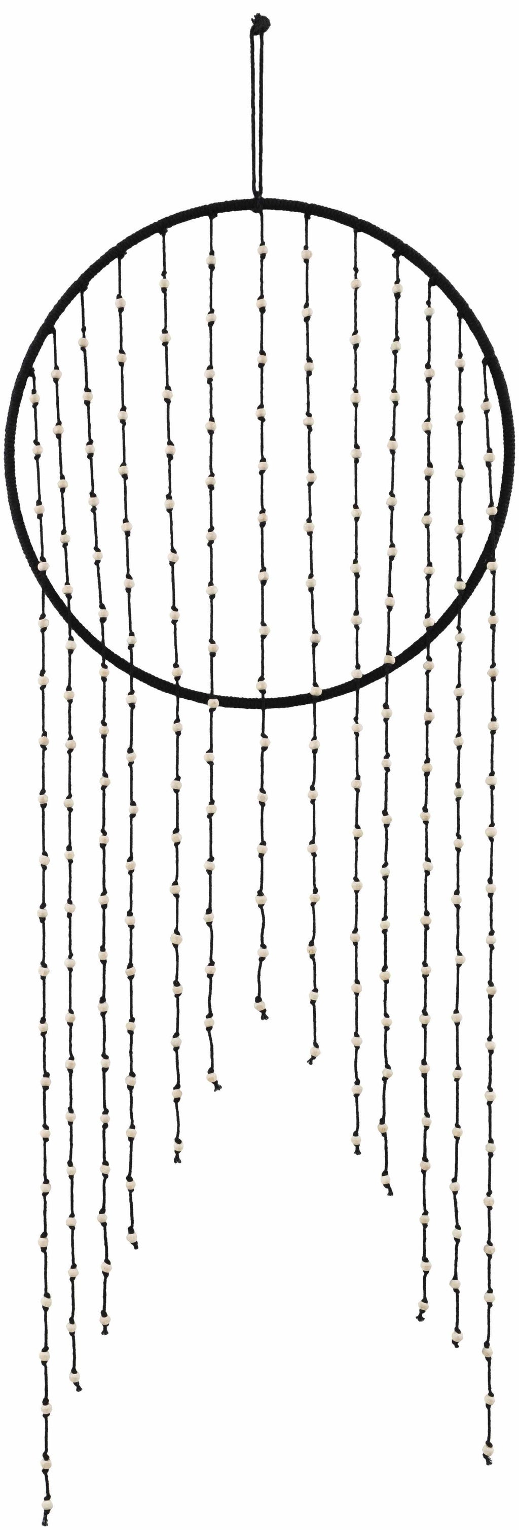 Malacampa Black Beaded Wall Hanging-0