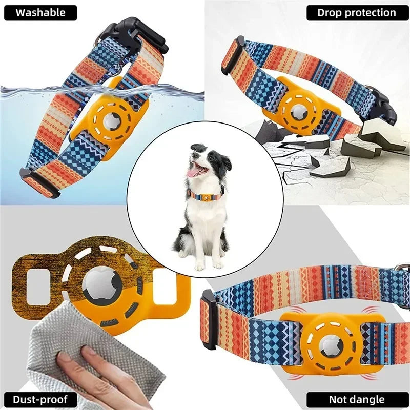 Digital Printed Collar for Apple Airtag - Pets Accessories